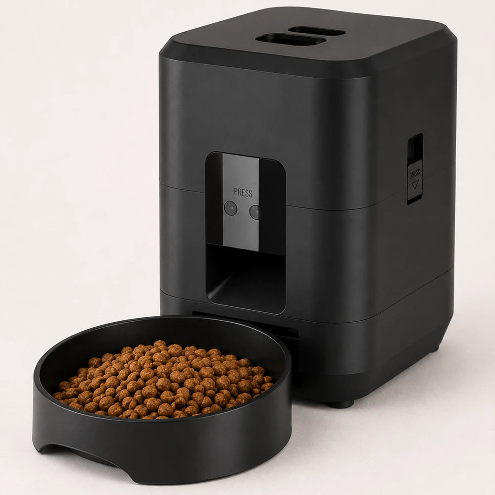 Smart Automatic Pet Feeder with App Control & Portion Scheduling