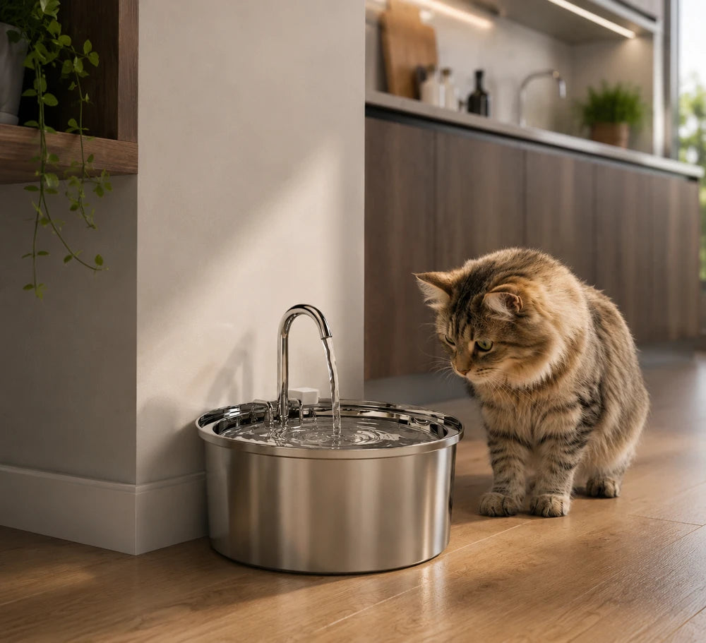 Stainless Steel Pet Water Fountain