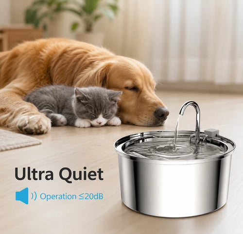 Stainless Steel Pet Water Fountain